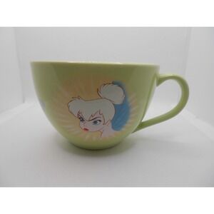 Vintage Walt Disney Parks Peter Pan Tinkerbell Coffee Mug Oversized 5" Across